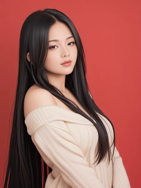 ,score_9,score_8_superior,score_7_superior, 20-year-old, 8k, high resolution, beautiful girl, black hair, very long hair, straig...