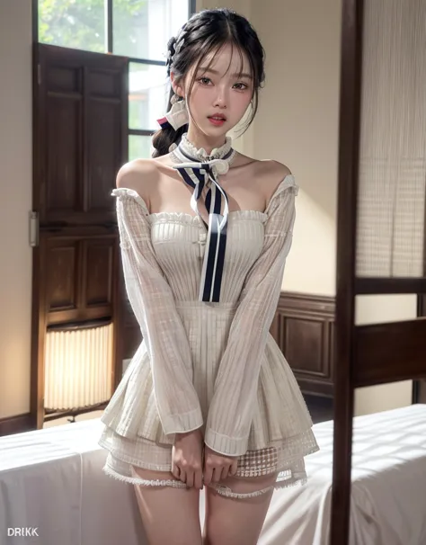(Tabletop:1.3), (8k, Realistic, RAW Photos, highest quality: 1.4), Japanese, (One Girl), Beautiful Face, (Realistic Face), (Blac...
