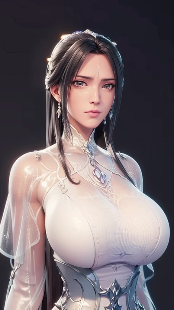 (（（Perfect body,White and tender skin,（（（White Dress,）））,（（（Luxueqi，Facial marks,Black Hair）））,((masterpiece)),high resolution, ((Best quality at best)),masterpiece,quality,Best quality,（（（ Exquisite facial features,Looking at the audience,There is light in the eyes,Smile）））,Fighting Stance）））,（（（Light and shadow,Medium chest，）））,（（（Looking at the camera,black background,)））),