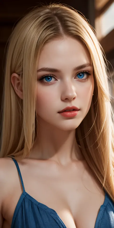 (best quality,8k,high resolution,masterpiece:1.2),digital artwork, a girl，delicate face，delicate eyes，mi blonde hair，long straig...