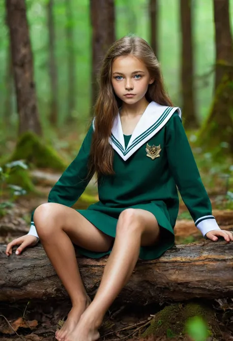 (Realistic photos) Realistic portrait of an 11-year-old Russian girl, alone,
beautiful girl, glowing green eyes, Perfect Eyes,
t...