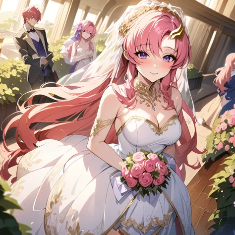 ((highest quality)), ((masterpiece)), (detailed), （perfect face）、the woman is lacus clyne, the wife of orpheus, king of accord, ...