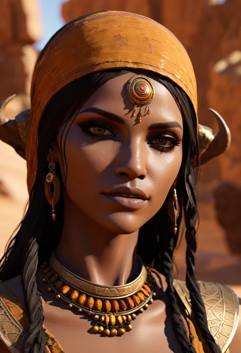 oracle of the ochre oasis, adoptable, cannibal, new attitude, 8k rendering, photorealistic, unreal engine