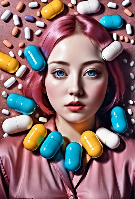 paracuntamol, pills, for fools, 8k, extremely detailed, marco mazzoni