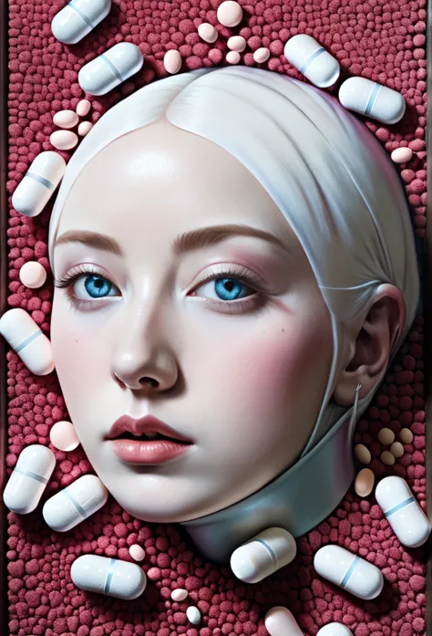 paracuntamol, pills, for fools, 8k, extremely detailed, marco mazzoni