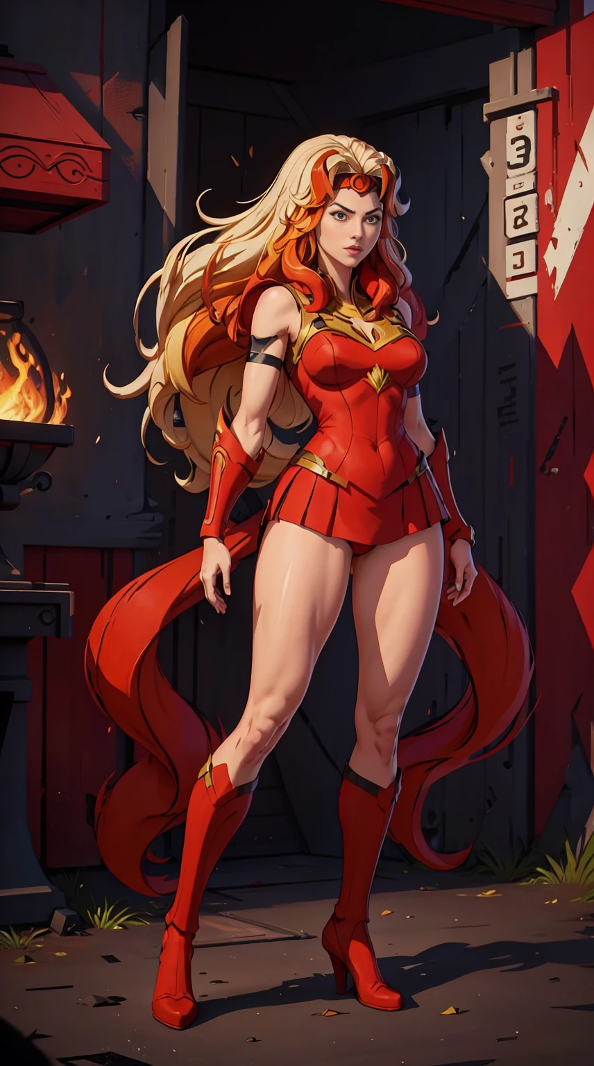 ((Full body photo, standing, feet on the ground))  She-ra, TM Samurai, intricate face details, poster style, icons, vibrant colors, vector style, digital art, 4K, intricate details, mesmerizing, professionally made, beautiful vector illustration, 12K resolution, 3D, all characters in detailed full body, highly detailed, vibrant, ultra high quality, Hyperrealism, Photorealism, octane render]