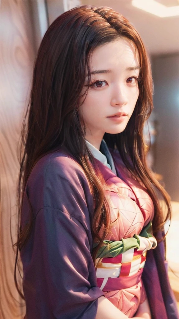 Cute Japanese female, (16 years old), (very cute face), white moist skin, looking at the camera,
BREAK,
Idol,
BREAK,
(wearing cute kimono: 1.3), (revealing kimono), very large earrings, short length,
BREAK,
(kick pose: 1.3),
BREAK,
(long hair), (pink hair: 1.2), (wavy hair), (gradient hair: 1.3), (hair with red tips),
BREAK,
(realistic: 1.3), masterpiece, perfect lighting, (ultra-high resolution), (8K), (highly detailed: 1.4), (from the front), (full body: 1.4), (symmetrical: 1.2),
BREAK,
(Shibuya, Japan: 1.2),
BREAK,
(Demon Slayer: 1.4),