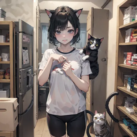 Short sleeve cropped gym clothes、Bloomers:1.5、Sad but real cat、Cat with an ugly face、Cat with bad taste、Very fat cat、Cat Police ...