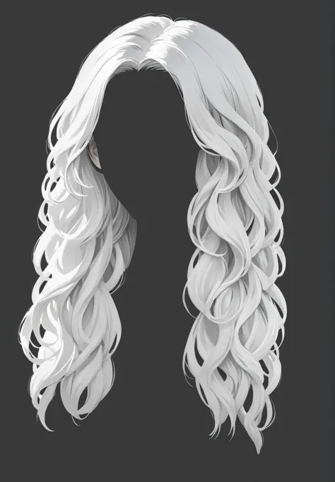 curly white hair