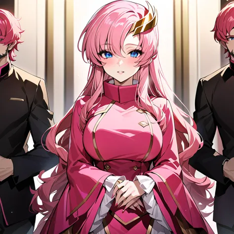 ((highest quality)), ((masterpiece)), (detailed), （perfect face）、the woman is lacus clyne, the wife of the leader of a mysteriou...