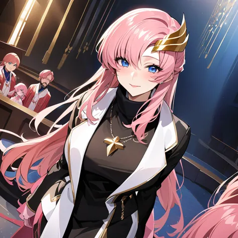 ((highest quality)), ((masterpiece)), (detailed), （perfect face）、the woman is lacus clyne, the wife of the leader of a mysteriou...