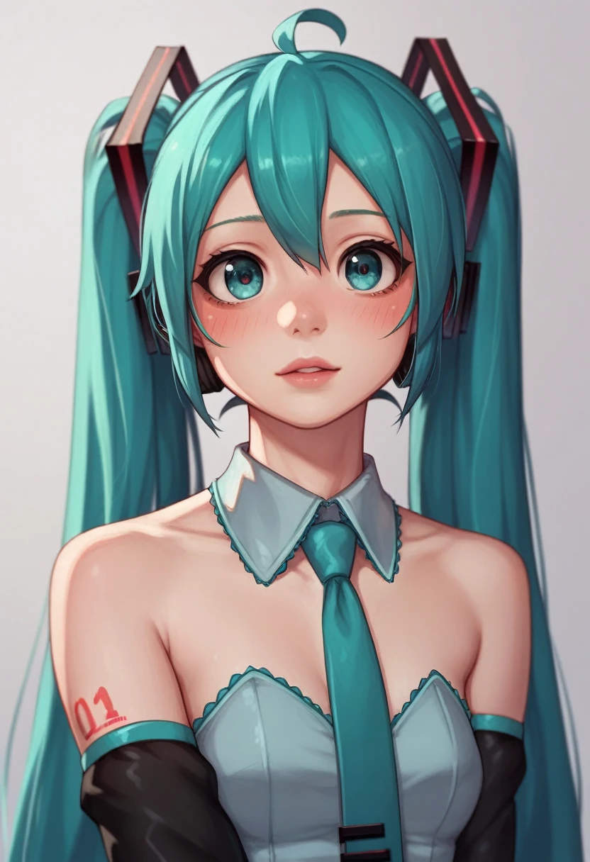 Pontuação_9 pontuação_8_acima,menina nascimento,olhos verdes,cabelo comprido e desgrenhado vermelho escuro,coelho branco,grande ,olhos detalhados,Cosplay Hatsune Miku 