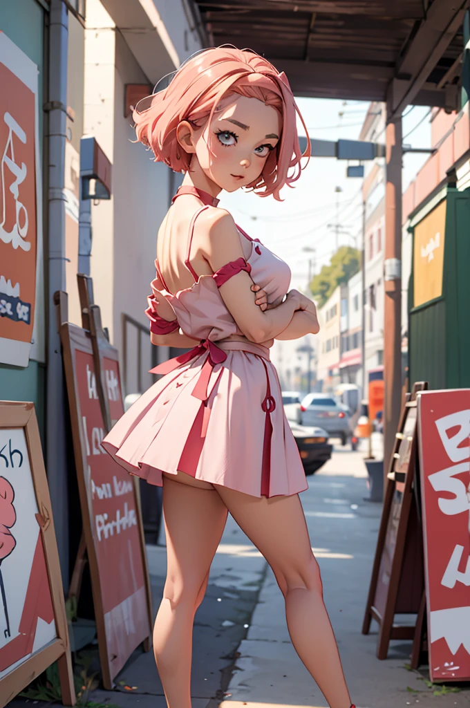 pose de menina de anime espontânea