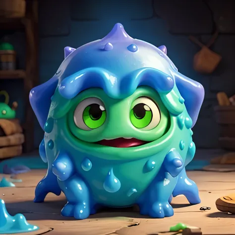 A gooey slime monster from a RPG