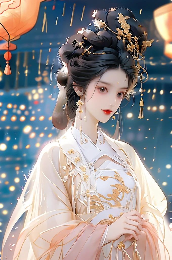 Black Hair, Immortal, Royal sister, Stepmother, Gold Robe, Taoist robe, Chinese style, Hair Bunch