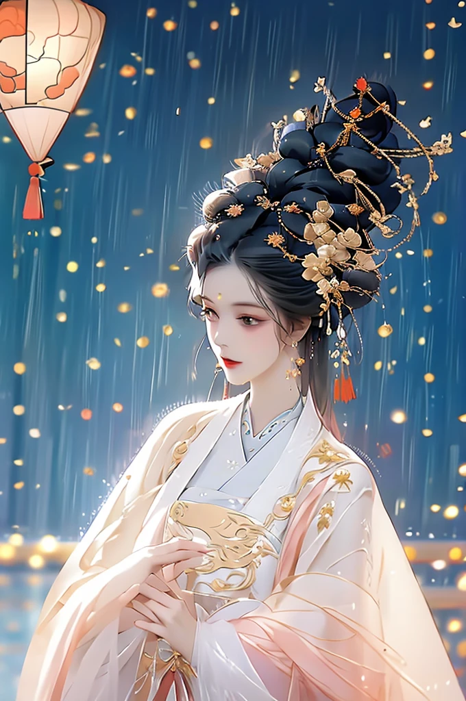 Black Hair, Immortal, Royal sister, Stepmother, Gold Robe, Taoist robe, Chinese style, Hair Bunch