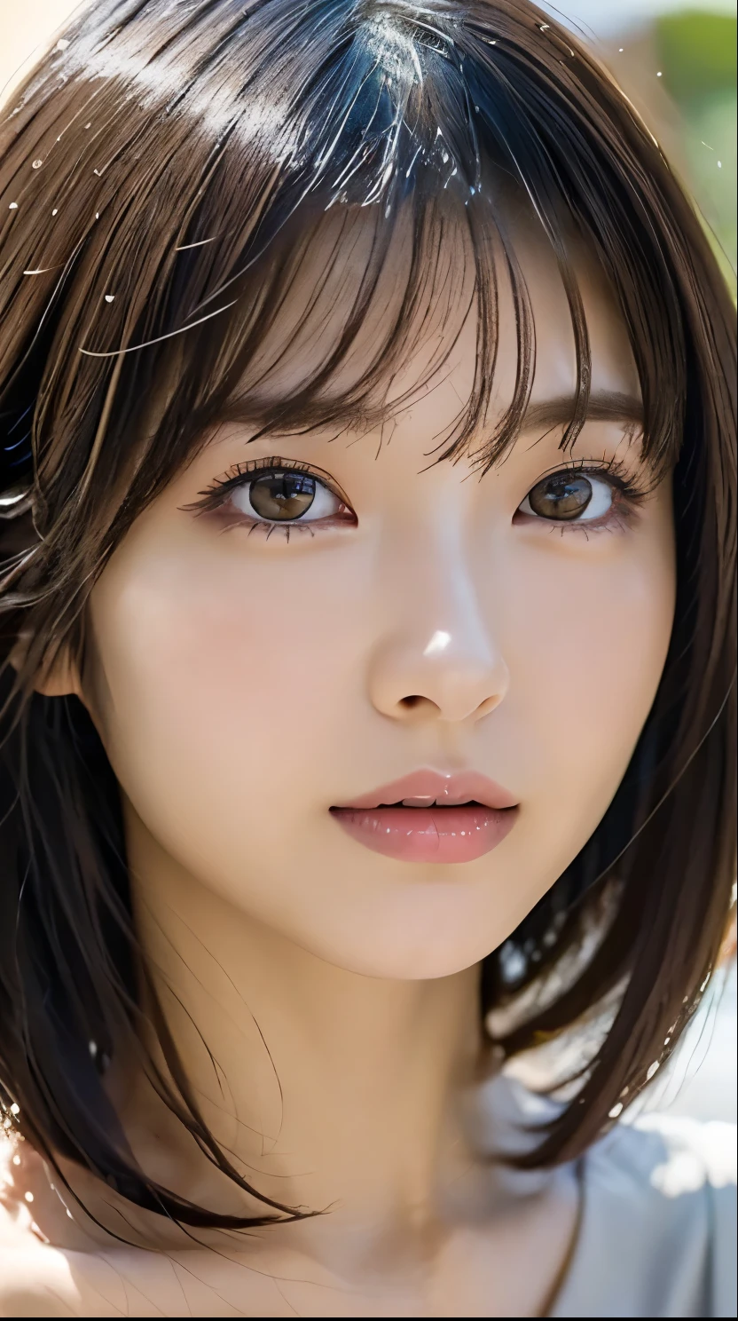 ((Close-up of face:1.4))、((Naked Women:1.4))、((No underwear:1.4))、((Brown eyes and silver hair:1.5))、(Highest quality、Tabletop、8k、Best image quality、Award-winning works)、(One Girl, :1.3)、(Perfect naked beautiful girls:1.5)、(A woman with very beautiful make-up:1.5)、Perfect Makeup、Long eyelashes、Ultra HD Shining Eyes、Ultra HD Hair、Ultra-high resolutionのグロッシーな唇、Ultra-high resolution perfect teeth、Ultra HD cute face、Light brown hair:1.4、(Very short straight hair:1.1)、Look at me and smile、[[clavicle]、Accurate anatomy、(Bust up photo:1.5)、Luxury Love Hotel、(The most atmospheric and warm lighting:1.2)、Blurred Background、With bangs、Ultra-high resolution, Shiny, Moisturized face、Ultra-high resolutionの輝く肌、The most detailed face、Ultra-high resolution detailed face、Ultra-high resolutionの髪、Ultra-high resolutionの輝く瞳、Beautiful face drawn in every detail、Ultra-high resolutionのグロッシーリップ