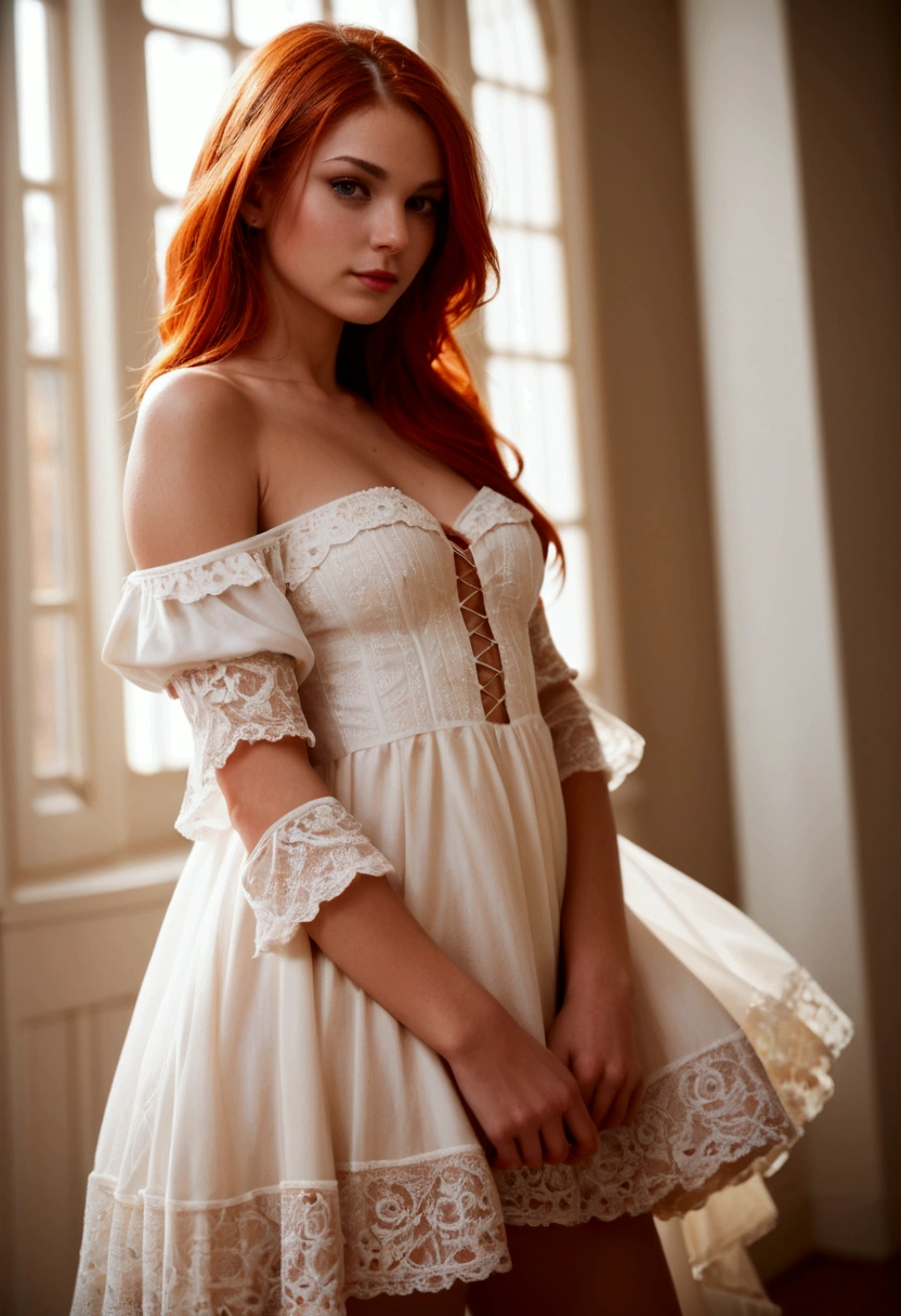 score_9,score_8_up,score_7_up,realistic photography,beautiful redhead girl,off shoulder paillette dress,cinematic lighting,perfect shading,dynamic angle,amazing composition,detailed