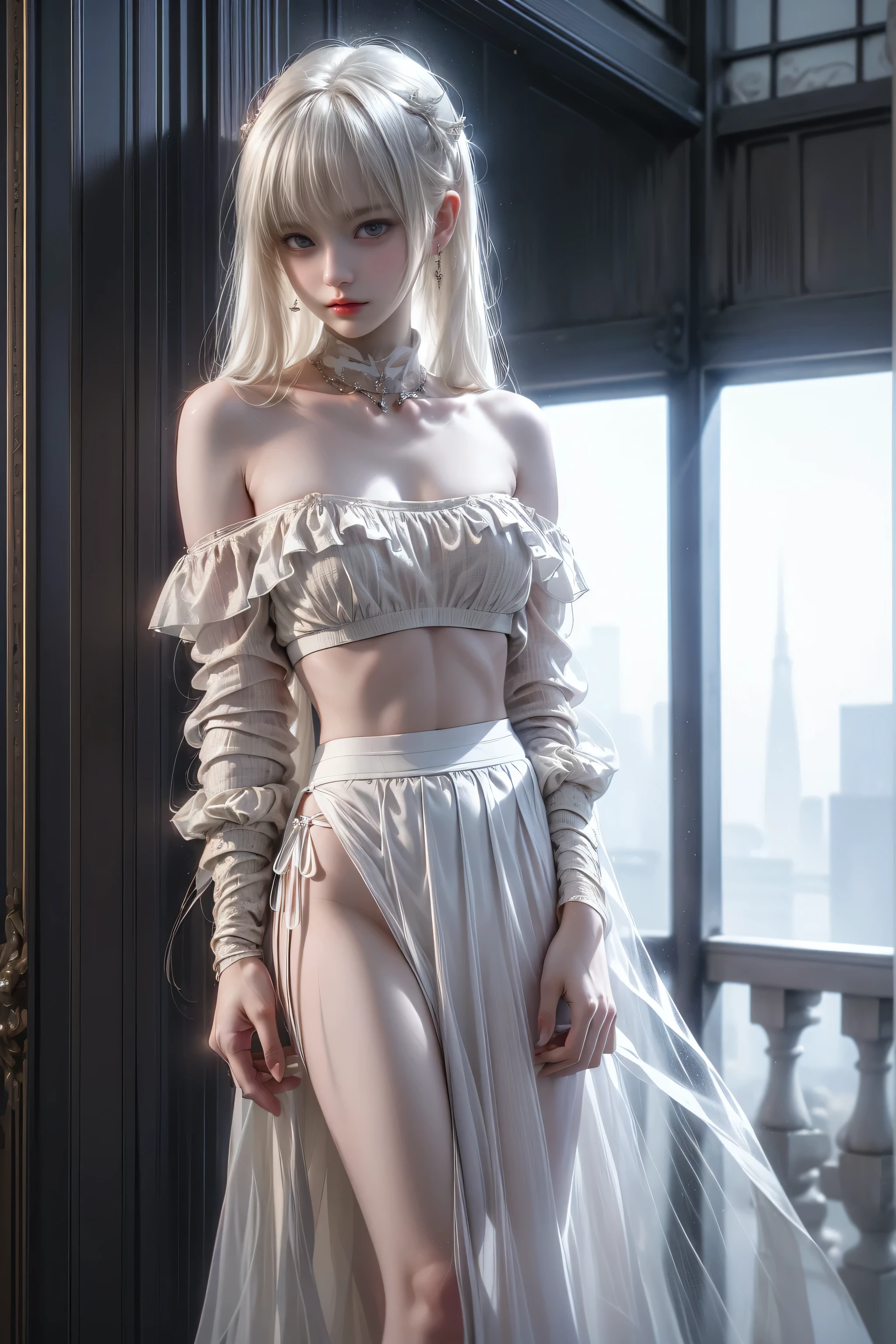 ((Woman Standing On Balcony Of Old Castle))1.3)、(Neon Light:0.1)、(nffsw:0.1)、Accent lighting、((Out of the window, Hazy skyscrapers))、(nipple)、(Puffy eyes:1. 2)、(Thin legs)、(Light on face and chest)、(thin)、((The back of the chest is slightly visible))、((underboob))、((I can see under my chest、Abdominal muscles and ribs are visible))、((Pull up your skirt))、((White thong panties are visible))、 High-quality work、Live-action work、Ultra Premium Graphics、8K HD CG Works、High Quality Graphics、High-definition CG works、10x pixels、Ultra-fine detail： 1. 1、High technical level:1.1 PhotoGenuine、Natural light:1.5、Light Effects(Virtual Light Effects:1. 8)、((Semi-transparent off-shoulder tube top、:1. 1)、(Flared mini skirt)Hime cut、Straight bangs、Straight bangs、(Masterpiece、Highest quality:1.5)、(Super detailed 8k cg:1.4)、(ultra-realistic:1.25)、(Genuine:1.1. 4)、((Golden white hair))、Thin eyebrows、High nose、Nice red lips、Rosy Cheeks、Delicate makeup face、Cute face、Perfectly balanced face、()、A light-colored foundation enhances the clarity of your skin.。 40k、photograph、Highest quality、(1.Beautiful eyes、Light Hair、White skin、Mr.Escape.trace、((Mid-chest、:1.1))、Highest quality、Tabletop、Ultra-high resolution、(genuine:1.1))、RAWphotograph、(2.Beautiful eyes、Light Hair、White skin、Mr.Escape.trace、((Mid-chest、:1.1))、Highest quality、Ultra-high resolution、(genuine:1.1))。 4)、RAWphotograph、(Perfect figure)、(slim、:1.3)、3)、Slim abdomen、(Girl standing on the balcony of an old castle)、

DeepL.featuring（Free version）Translated by。