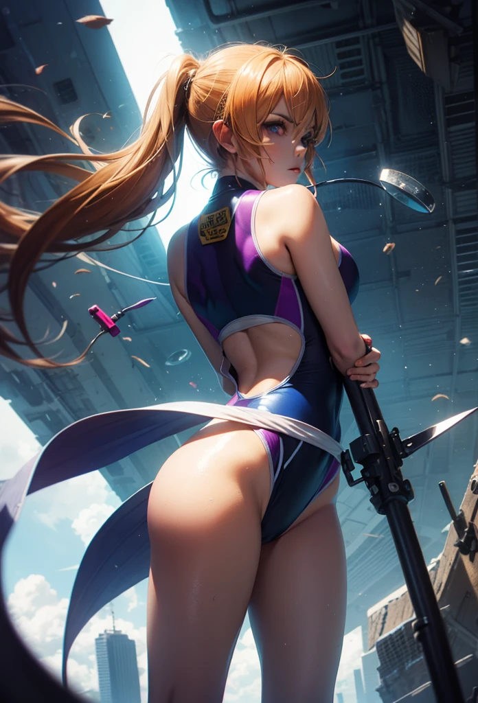 erinanakiri, erina nakiri, long hair, orange hair, (purple eyes:1.1), hair between eyes, frown, angry,
BREAK (competition swimsuit, highleg, highleg swimsuit, one-piece swimsuit, ponytail, swimsuit, whistle, whistle around neck, white one-piece swimsuit:1.2),
BREAK (masterpiece:1.2), best quality, high resolution, unity 8k wallpaper, (illustration:0.8), (beautiful detailed eyes:1.6), extremely detailed face, perfect lighting, extremely detailed CG, (perfect hands, perfect anatomy),