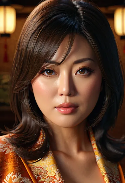 (Japanese MILF:2),black hair,(baby face:1.5), (big eyes:1.5),(double eyelid:2),(downturned eyes:2),（round face:1.5),raining,(a b...