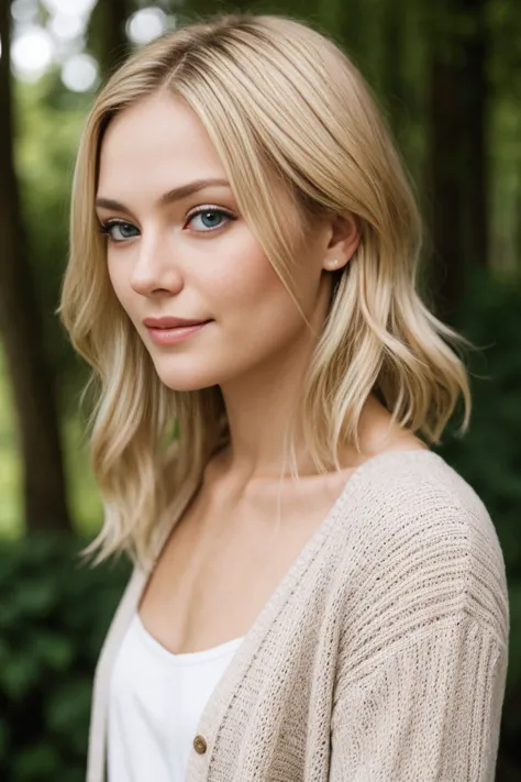 photo of a beautiful blonde woman