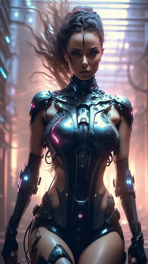 women, futurist, cyber punk