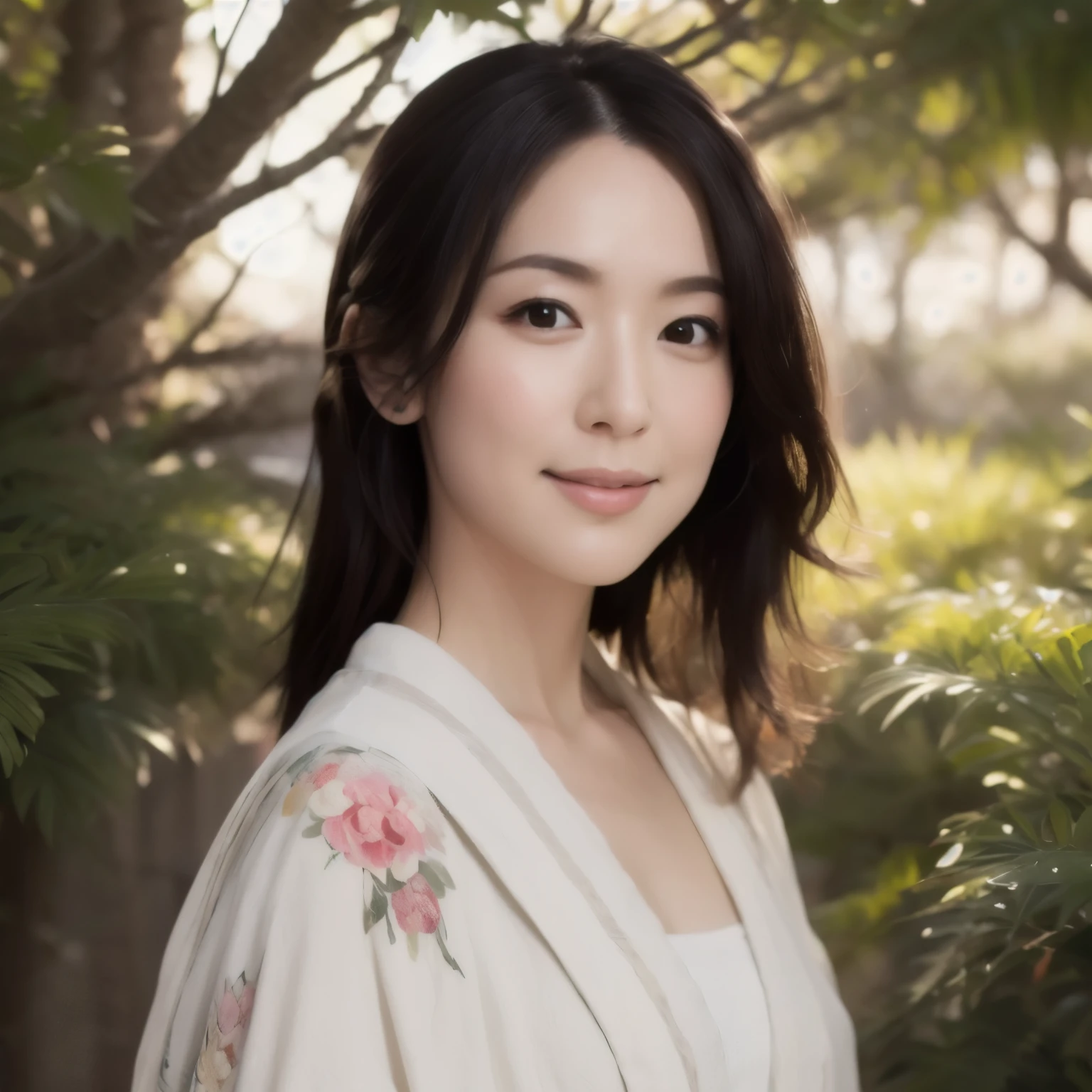 (ultra-detailed),((portrait )),1beautiful Japanese lady,beautiful detailed eyes,beautiful detailed lips,extremely detailed face,longeyelashes,soft smile,natural lighting, wearling japanese elegant Kimono,realistic,(masterpiece:1.4),(best quality:1.4),(shiny skin),makeup,smile(skinny,closed mouth,shy :1.3) ,((smile)),(8k, RAW photo, best quality, masterpiece:1.2), (realistic, photo-realistic:1.37),(sharp focus:1.2), professional lighting, photon mapping, radiosity, physically-based rendering,