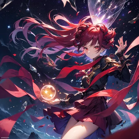 (((Fantasy　Flanders Scarlet)))　((Moonlit Night　star　smile　drop down　Catch the wind　End of the Galaxy　Broken glass　There is a bla...