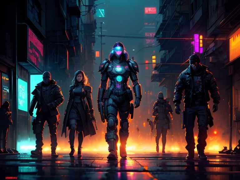 ((night:1.4)).(street corner:1.3),((ultra realistic illustration:1.2)),(cyberpunk:1.4),(dark sci-fi:1.3),(brutalism:1.2). Dystopic megacity, gritty, cold hell, Armored Core, Battletech. Front Mission. Masterpiece, (highly detailed:1.2),(detailed face and eyes:1.2), 8k wallpaper, natural lighting. core shadows, high contrast, bokeh.