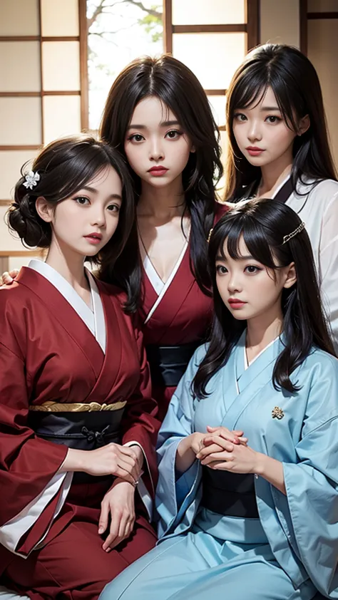 (((Group photo of the top 3 beautiful Japanese moms)))、Everyone has a different style and hairstyle, but they&#39;re all beautif...