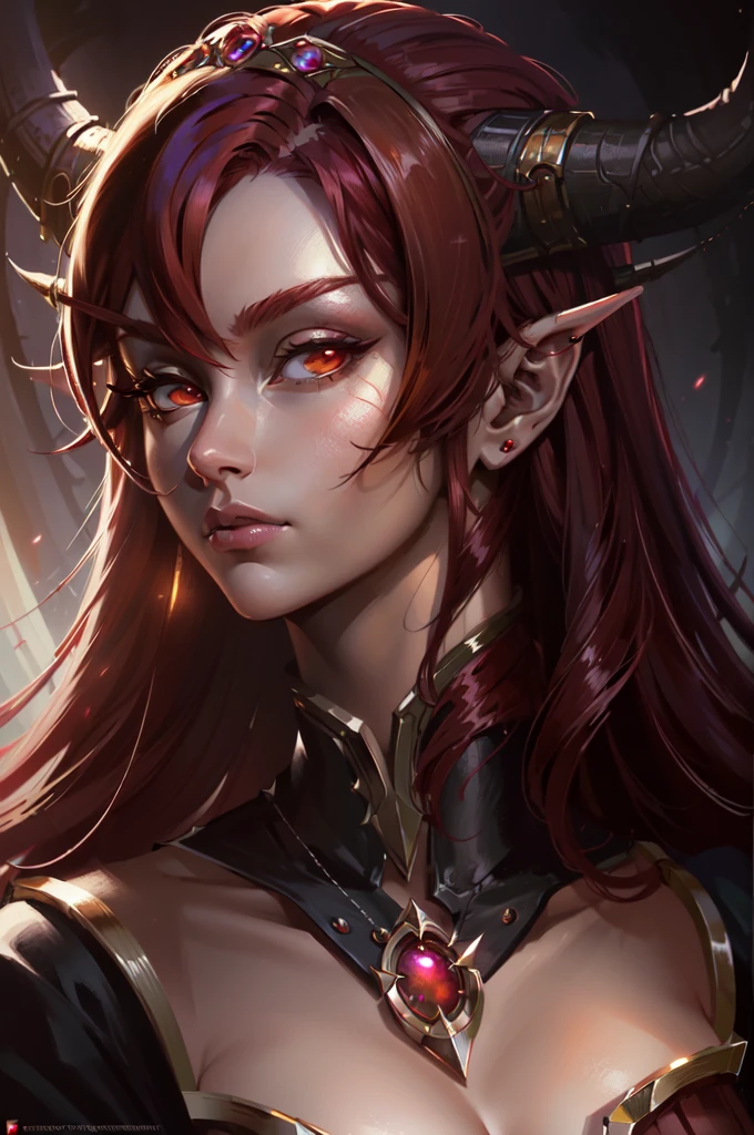 (masterpiece, Best Quality:1.3)
wowalexstrasza, 1 girl, Alone, Red hair,  dark fantasy, portrait, Very detailed, Digital paint, art station, Conceptual art, seeds, sharp focus, illustration, art by artgerm sexy