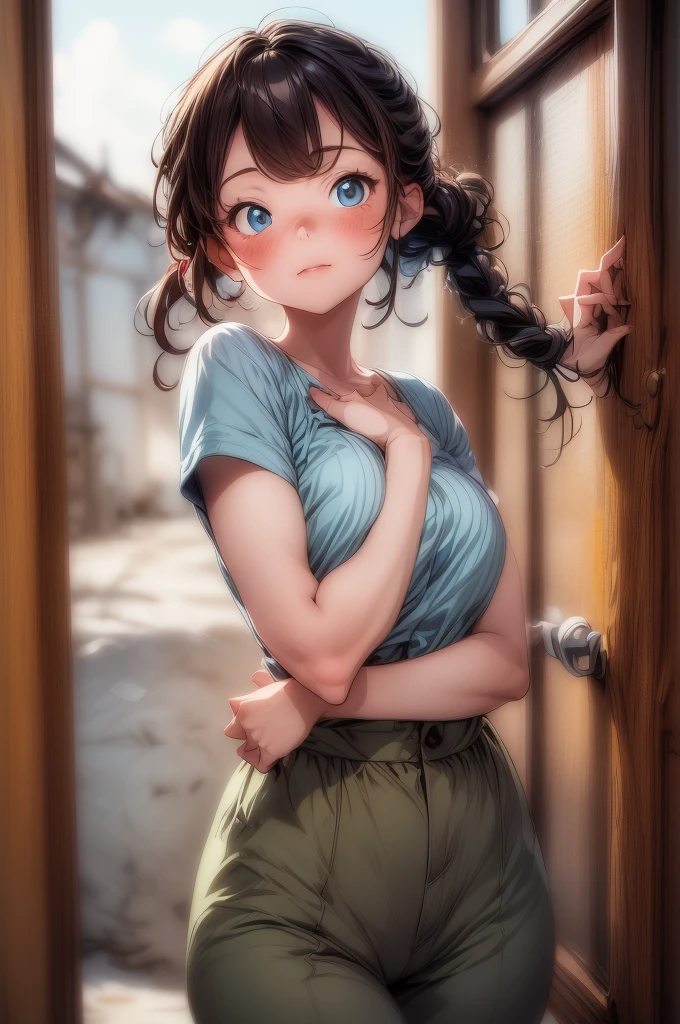 (Best Quality, High resolution, ultra detailed: 1.2), ((1 adorable girl in love with 1 beautiful boy:1.3), (looking at him adoringly with heart shaped eyes:1.3), cute outfits, atmosphere full of love, beautiful and tender scene, high quality and resolution. Romantic color tones, Soft and warm lighting, hearts floating in the air.