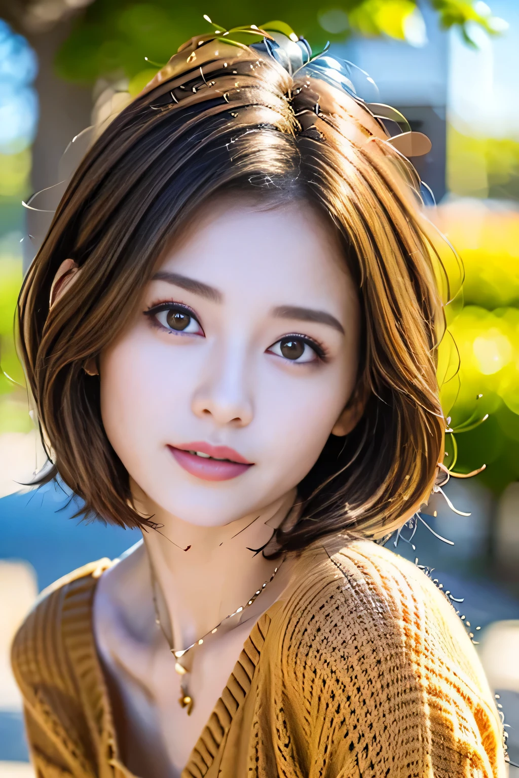 Bust up shot、Silk Cut and Sew、Light brown hair, Light brown eyes, One girl, 30 years old, (Intricate details:1.2),(masterpiece, :1.3),(Highest quality:1.4), (超High resolution:1.2), 超High resolution, (Detailed eyes), (Detailed facial features), High resolution, 8k resolution,