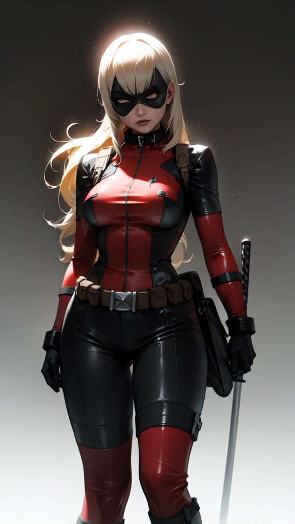 obra off arte, melhor qualidaoff, high resolution, contrasted,
May_senora_dead Pool_ownwaifu,
1 girl, mask, hair blonde, rabo off cavalo, long hair, seios granoffs, no pupils, 
May, firm skin, Super heroi, bolsa off cinto, Cinto off utilidaoffs, red May, mitts, weapon on back, Thigh bag, alça off coxa, coldre off coxa, fivela off cinto, high collar, 
partículas off luz, Profundidaoff_off_fild, Scenario, natta, Fogos off artifício aéreos, standing alone, tiro off vaqueiro, looking ahead at viewer,