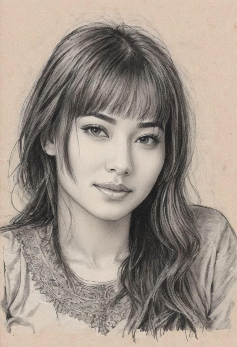 drawing of a woman, realistic sketch, hyperrealistic sketch, detailed pencil sketch, pencil sketch, realistic digital drawing, detailed sketch drawing, highly detailed portrait, detailed 4 k drawing, pencil draw, highly detailed sketch, realistic drawing, extremely detailed portrait, detailed but rough, pencil drawing illustration, realism drawing, detailed sketch, sketch art,((high quality, masterpiece:1.4)), 1girl, ((upper body)), portrait sketch, messy drawing, messy charcoal spots, unfinished sketch, sketchbook charcoal style drawing of a woman, sketchbook drawing, sketchbook, beautiful hair, medium short hair, beautiful face, symmetrical face, symmetrical eyes, ((paper material background)), realistic charcoal lines, imperfect drawing, charcoal crumbs, charcoal lines, imperfections, african american woman wearing an ornated veil, muslim, realistic