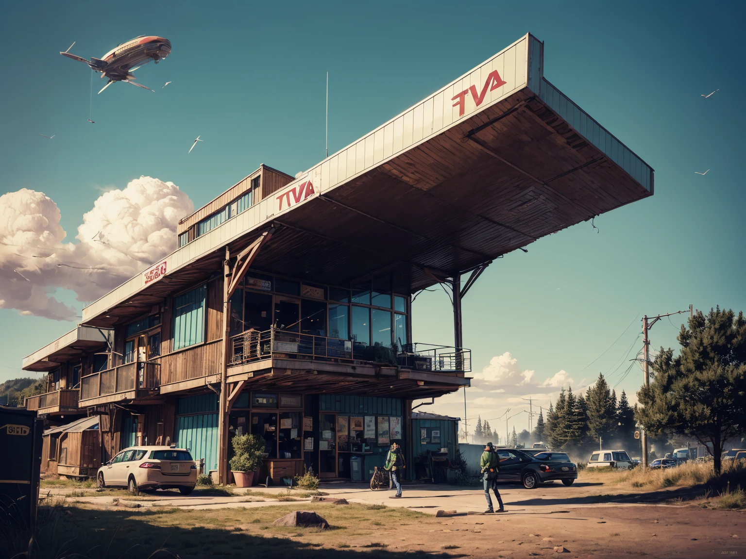 (lora:21Stalenhag:1),(Time Variance Authority),TVA /(drama Loki series)/,(TVA/(Marvel cinematic universe)/),(masterpiece), (best quality), (ultra-detailed), (best illustration), (best shadow), (absurdres),((draw by Simon Stlenhag)), Simon Stlenhag style,TFTL SIMON STÅLENHAG,(colored by #506D2F, #2A2922, #F3EBDD, #7D5642),in the office,Science Fiction city behind window,robot,classic style,documents on the desk,(((office))),in the office