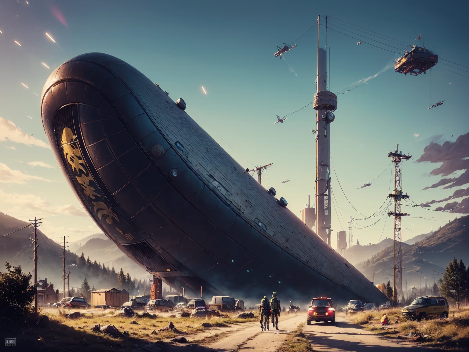 (lora:21Stalenhag:1),(Time Variance Authority),TVA /(drama Loki series)/,(TVA/(Marvel cinematic universe)/),(masterpiece), (best quality), (ultra-detailed), (best illustration), (best shadow), (absurdres),((draw by Simon Stlenhag)), Simon Stlenhag style,TFTL SIMON STÅLENHAG,(colored by #506D2F, #2A2922, #F3EBDD, #7D5642),in the office,Science Fiction city behind window,robot,classic style,documents on the desk,(((office))),in the office