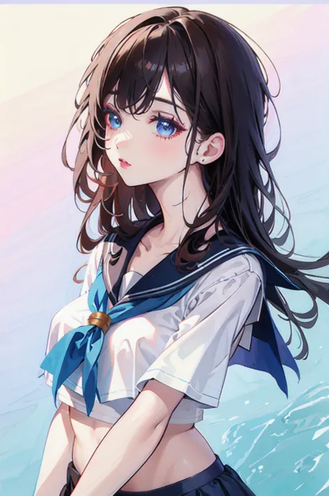 sailor aesthetics, super detailed, detailed background, colorful, intricate details, whole body, one girl, lipstick, blue eyes, ...