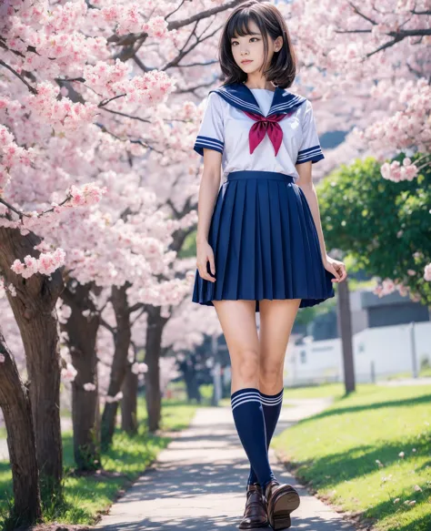 1girl,18yo girl,sailor uniform,((ankle length skirt)),beautiful detailed eyes,beautiful detailed lips,extremely detailed face,lo...