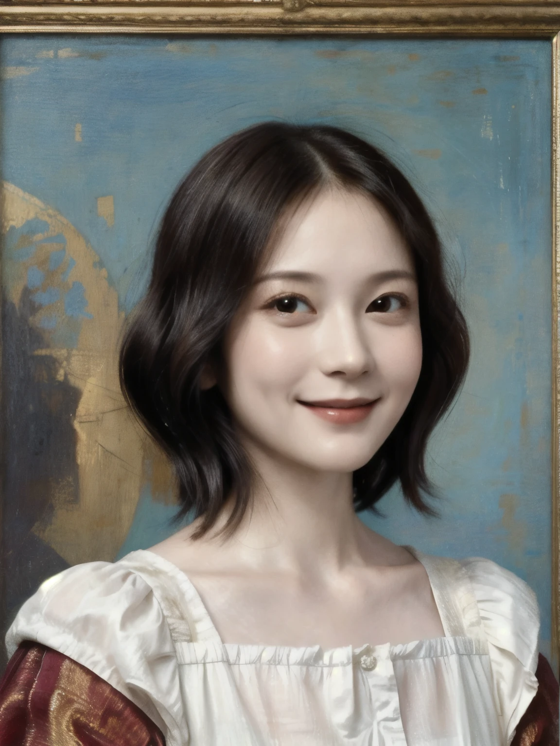 260 20-year-old female, (short hair),(Genuine), smile,  (Paintings by Leonardo da Vinci)