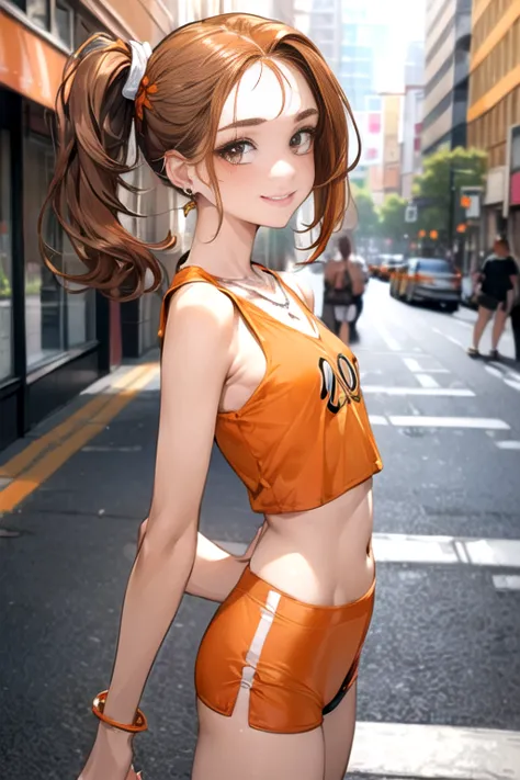 (masterpiece, best quality:1.6), 
(random sexy pose),(cute and symmetrical face),
perfecteyes, beautiful orange eyes, 

(20 year...