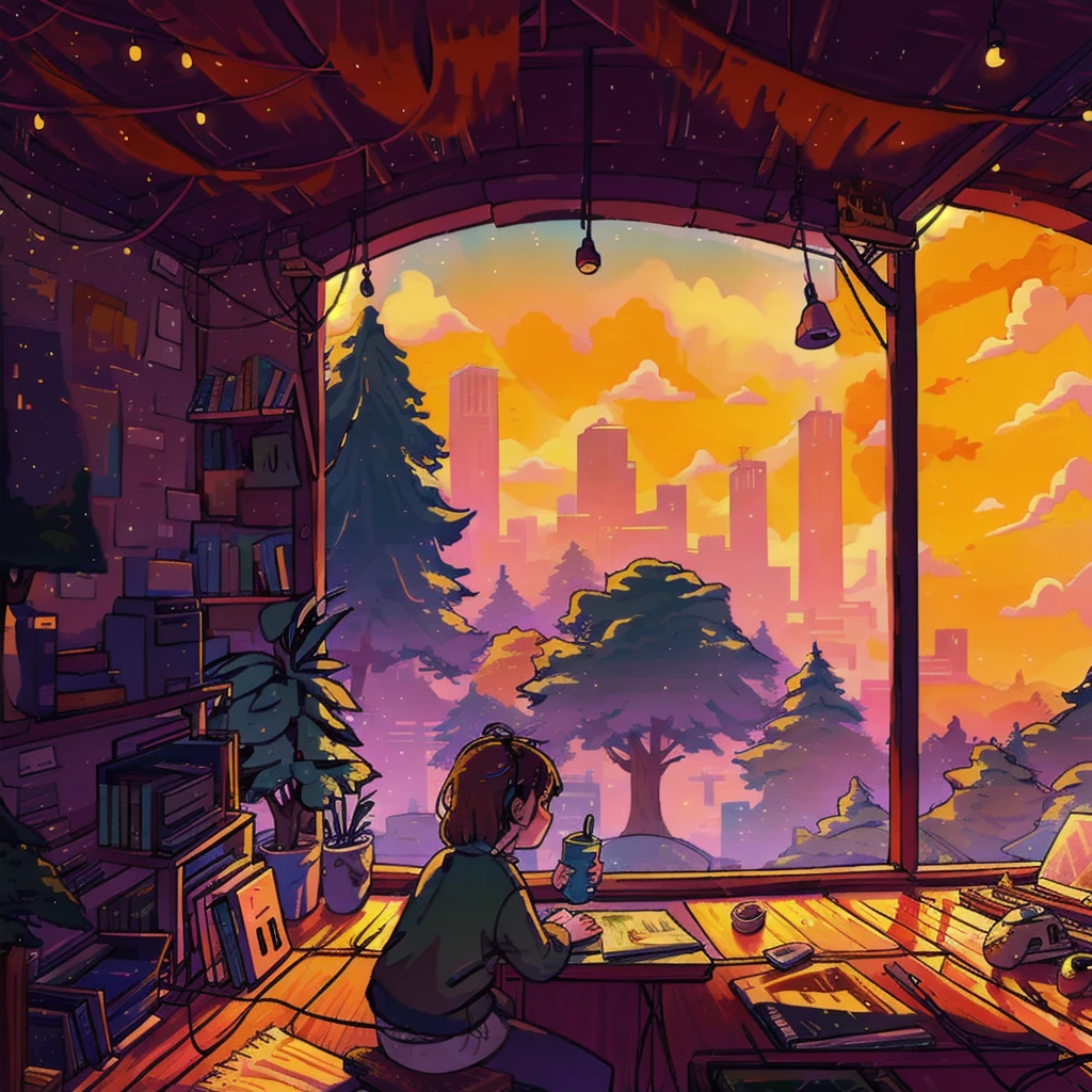 lofi chill illustration 