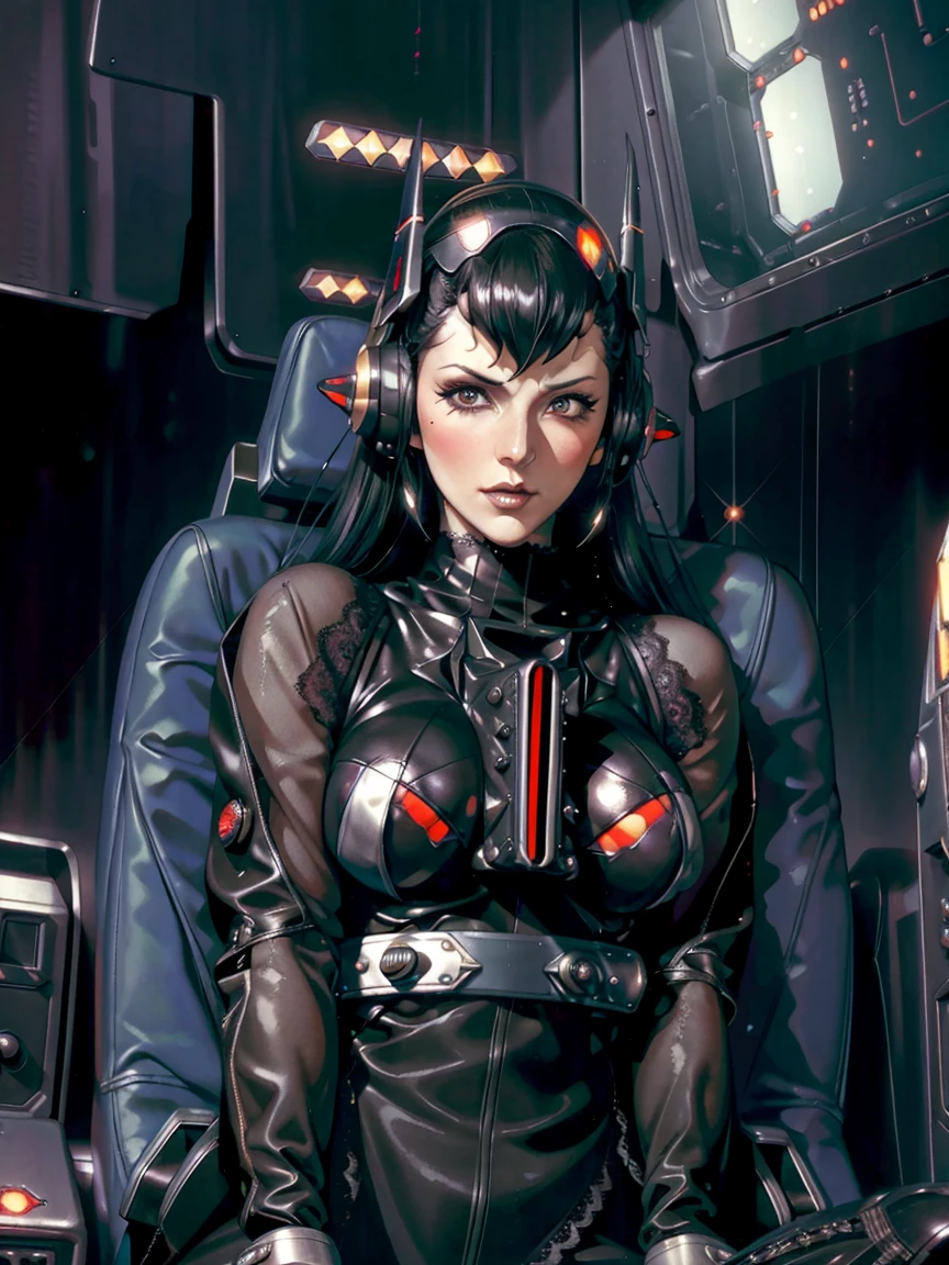 (((โกธิค vampire piloting) in โกธิค spacecraft)), (((อะนิเมะย้อนยุค))), ((จากด้านล่าง)), ((120 ส.ค)), ((((โกธิค)) แผงควบคุม)), (((เป็นผู้ใหญ่))), (((โกธิค))), (สีรุ้ง) บอดี้สูท, ((((อุปกรณ์ลูกไม้)))), ((ที่นั่งนักบิน)), ((((นอนอยู่ข้างหลัง)) ก่อให้เกิด)), (((สง่างาม))), (((น้ำเสียงที่จริงจัง))), ((แผงควบคุมด้านบนของห้องนักบิน)), รายละเอียดแผงควบคุมที่ซับซ้อน, ใกล้ชิด, ทศวรรษ 1990 (สไตล์), ผลงานชิ้นเอก, ((claustrophobic)), คุณภาพดีที่สุด, หน้าจอ, ((หมวกนักบิน)), กลางคืน, ((ไฟโลว์คีย์)), (ไฟห้องนักบินสีสันสดใส), ประกายไฟ, (แสงที่น่าทึ่ง), เหงื่อ, [หน้าแดง], [[หูแหลม]], (พื้นหลังสีเข้ม)