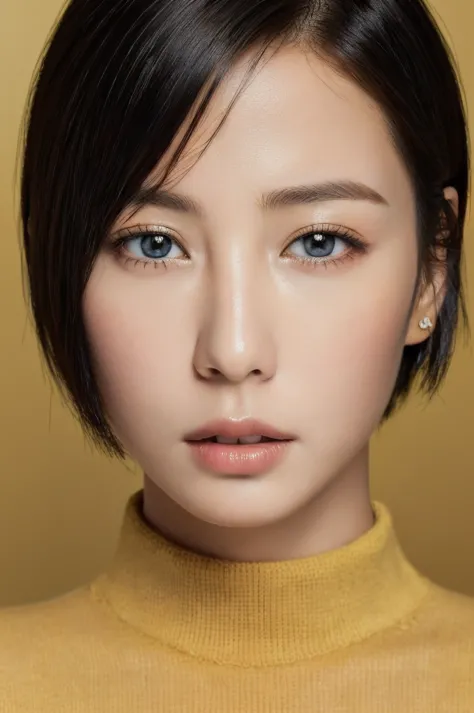 Masterpiece: 1.3), (8k, photorealistic, RAW photo, top quality: 1.4), (1girl), beautiful face, (realistic face), (black hair, sh...