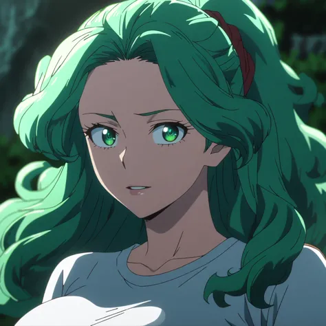 1women, adult, Izuku Midoriya female version, Deku from My hero academia, My hero academia anime screencap, anime screencap, sol...