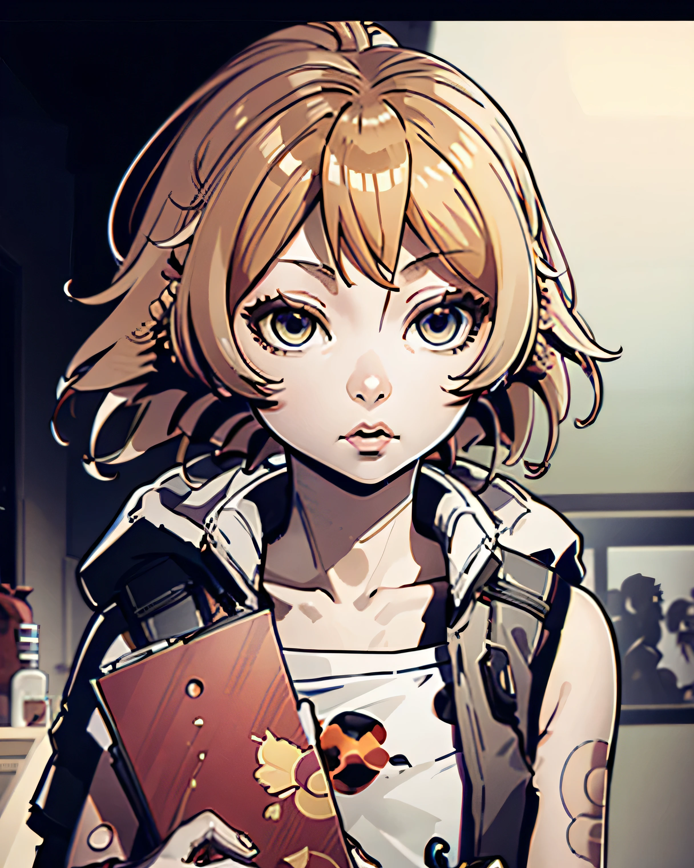 1 chica, sakura futaba, primer retrato, obra maestra, el más nuevo, mejor calidad, alta calidad, soejima_shigenori