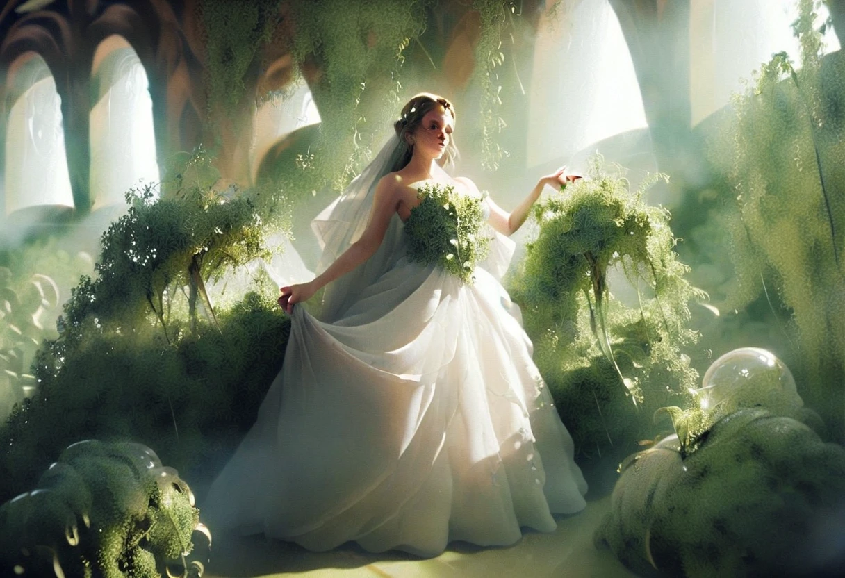 (Goddess of Earth:1.2), (mythical deity:1.2), nature's embrace, lush foliage, (masterpiece:1.4, best quality), (masterpiece, best quality), (photo realistic:1.4), 1goddess, (majestic and nurturing), flowing gown of vines and leaves, radiant flowers, serene expression, rich soil, intricate plant patterns, life-giving aura, ethereal glow, earthy wings, dynamic pose, vibrant greens, deep browns, soft golds, natural lighting, magical aura, (earthy eyes:1.4), (glowing eyes:1.2), (detailed face:1.4), (expressive face:1.2), nurturing gaze, rich textures, captivating features, ethereal beauty, (large breasts:1.2), (perfect body:1.2), background with earth manipulation, moving rocks,growing plants, shifting soil, rare, unique, Rich Detail, Perfect Image Quality