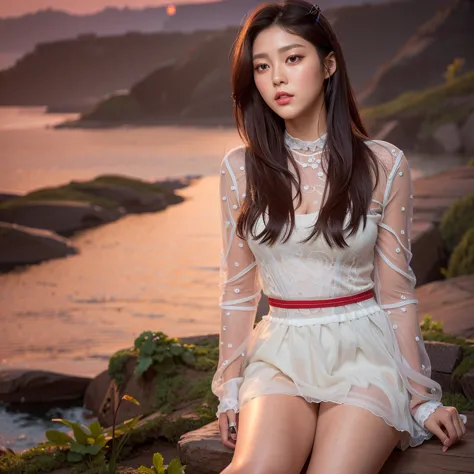 seolhyun, (best quality, ultra-detailed), (realistic:1.37), beautiful and detailed face, ultra-realistic texture, delicate face,...