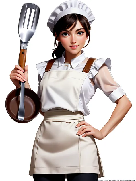 gorgeous eyes , (a female chef), best quality, artwork, ultra-high resolution, extremely detailed eye and face, gorgeous eyes e ...